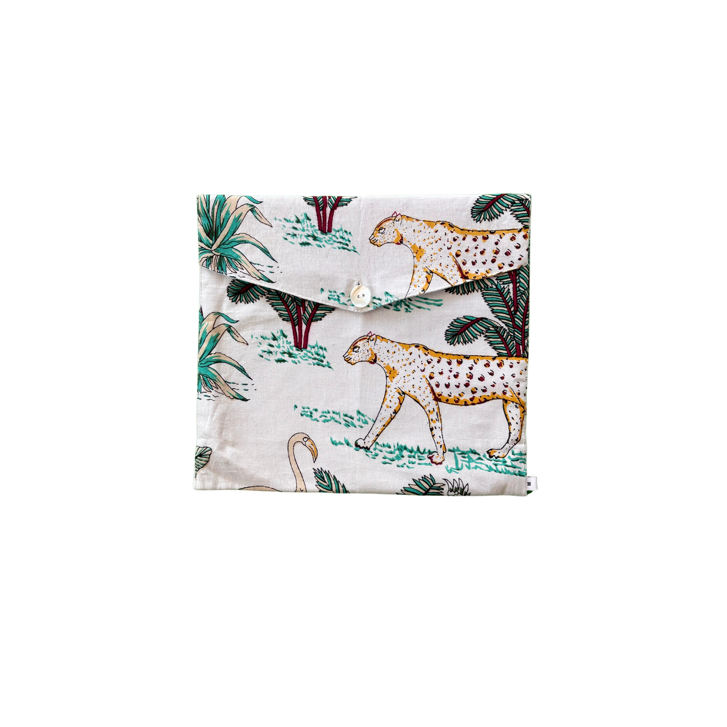 White Safari Print 100% Cotton Pyjamas