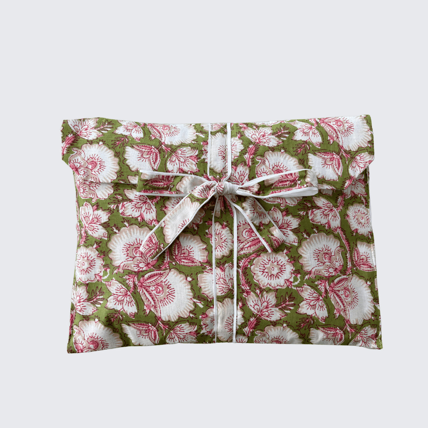 Cotton Pyjamas in Green and Pink Flower Print