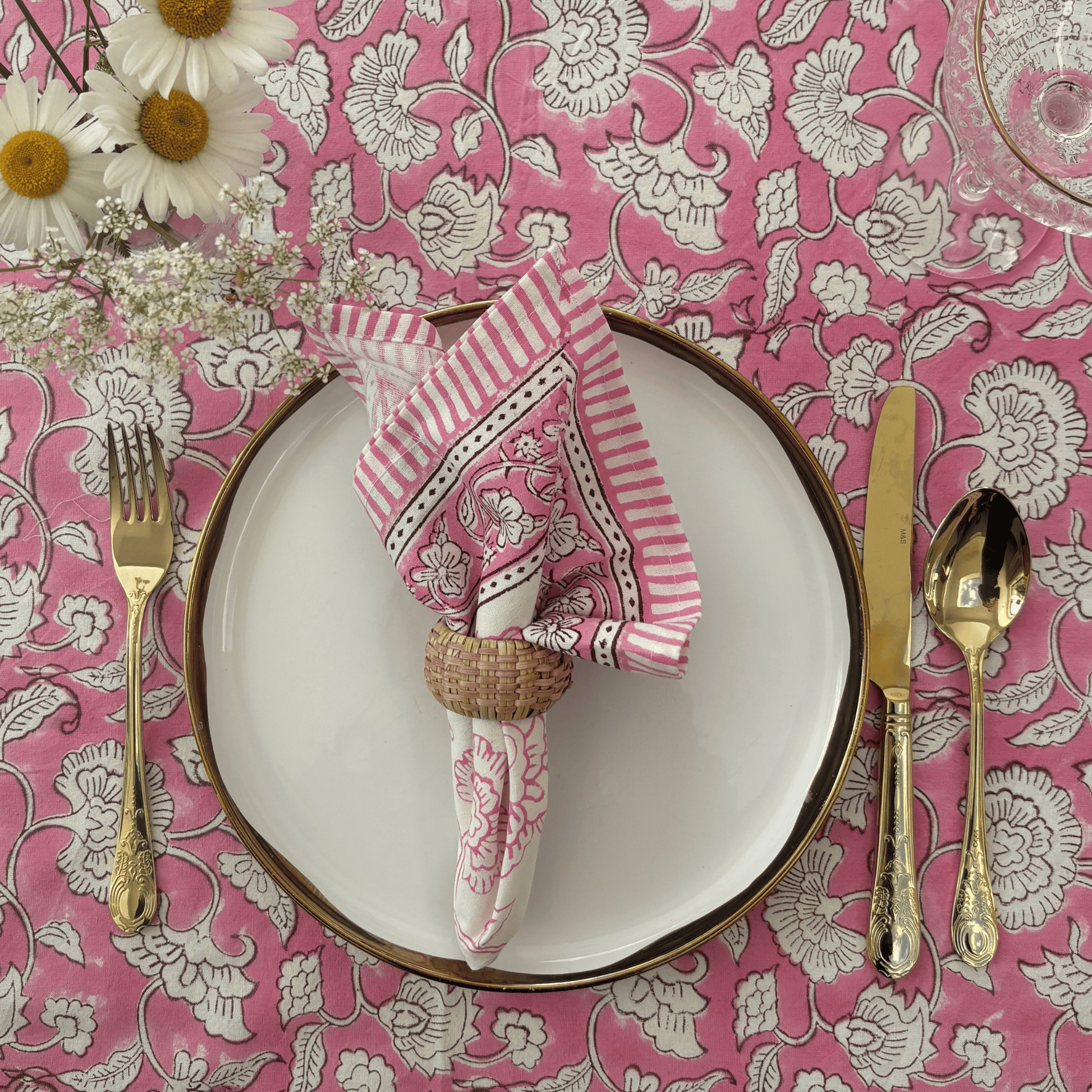 Pink Print Napkin