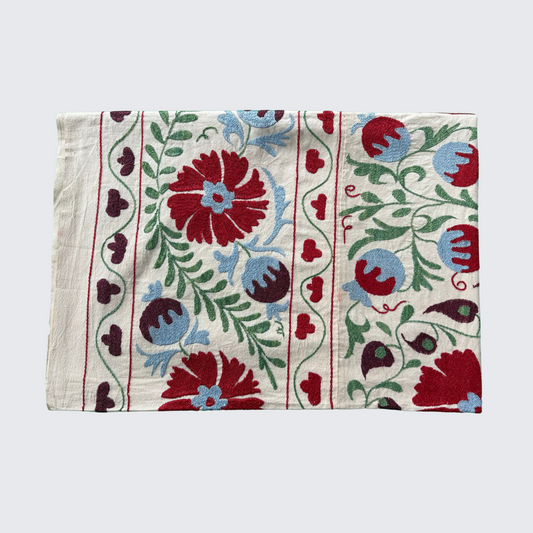 Suzani - Deep Red and Blue