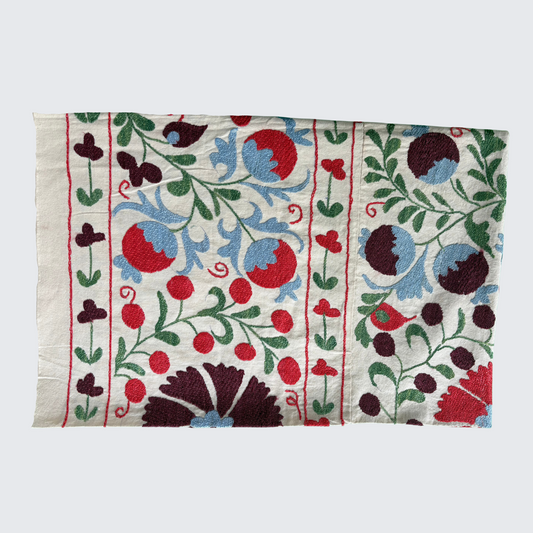 Suzani - Purple, Cornflower Blue and Red