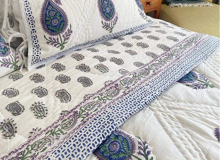 Hand Block Printed Cotton Quilts